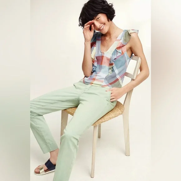 Anthropologie Maeve Drive-In‎ Plaid Tank - Picture 4 of 10